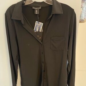 Sincerely Jules Black Button-Up Shirt